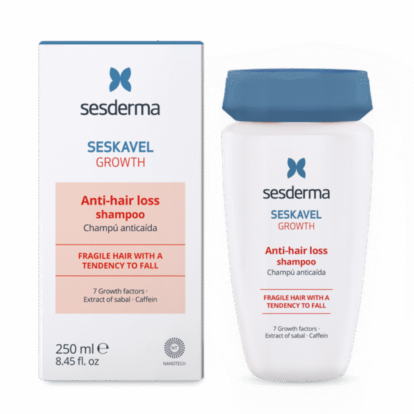 SESDERMA SESKAVEL GROWTH šampūnas nuo plaukų slinkimo, 250 ml - Image 2