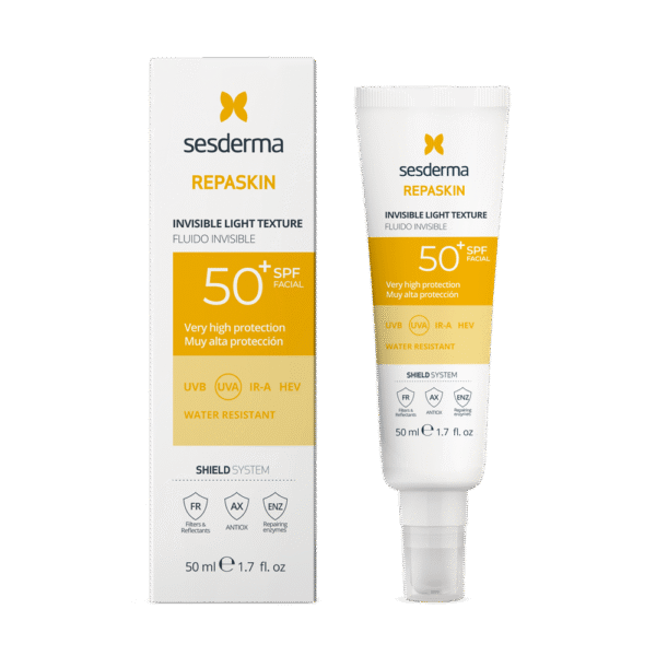 SESDERMA REPASKIN INVISIBLE LIGHT TEXTURE apsauginis fluidas nuo saulės veidui SPF50+, 50 ml - Image 2