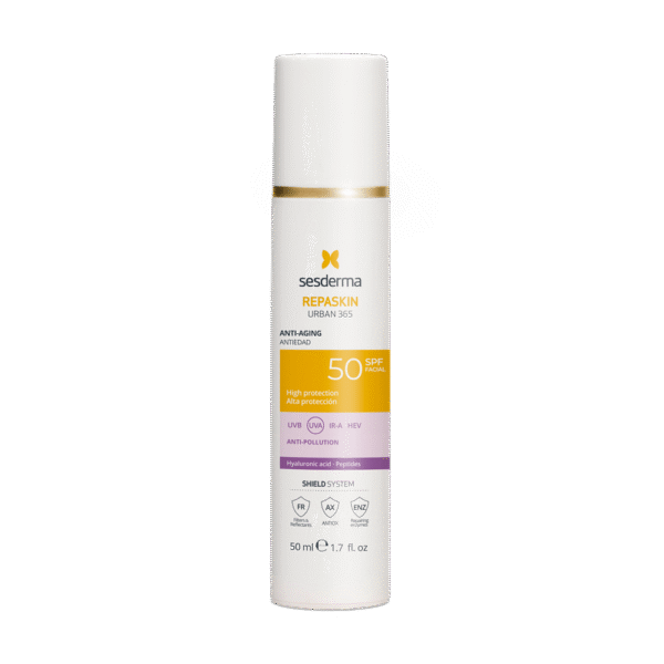 SESDERMA REPASKIN URBAN 365 jauninantis veido kremas nuo saulės SPF50, 50 ml