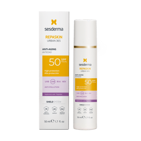 SESDERMA REPASKIN URBAN 365 jauninantis veido kremas nuo saulės SPF50, 50 ml - Image 2