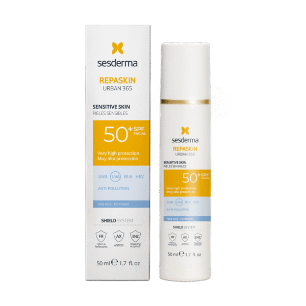 SESDERMA REPASKIN URBAN 365 veido kremas nuo saulės jautriai odai SPF50+, 50 ml - Image 2