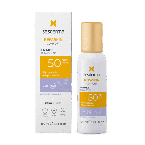 SESDERMA REPASKIN COMFORT apsauginė veido dulksna nuo saulės su levandų aromatu SPF50, 100 ml - Image 2