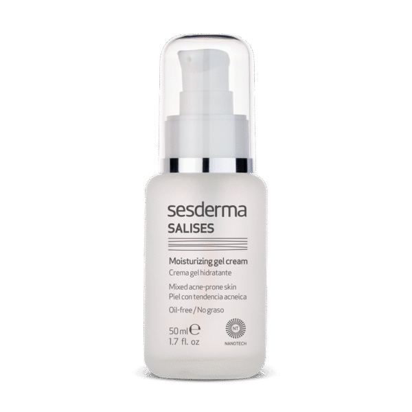 SESDERMA SALISES drėkinamasis gelinis kremas į aknę linkusiai odai, 50 ml