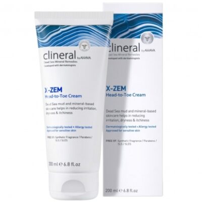 AHAVA CLINERAL X-ZEM viso kūno kremas, 200 ml