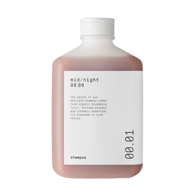 MID/NIGHT 00.00 Shampoo 00.01 Stiprinantis ir apimties suteikiantis šampūnas