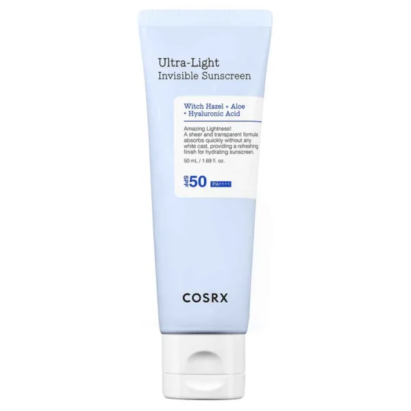 COSRX Ultra-Light Invisible Sunscreen SPF50 PA++++ apsauginis kremas nuo saulės, 50 ml
