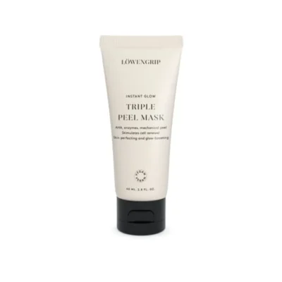 LÖWENGRIP INSTANT GLOW TRIPLE PEEL MASK – trigubo poveikio eksfoliuojanti veido kaukė