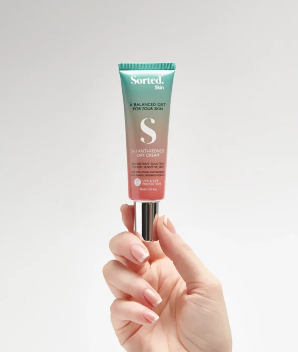 SORTED SKIN 5 IN 1 ANTI-REDNESS DAY CREAM SPF50 – „5 in 1” dieninis kremas raustančiai odai SPF50 - Image 2
