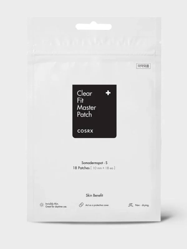COSRX CLEAR FIT MASTER PATCH pleistrai spuogams, 18 vnt.