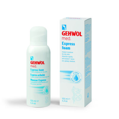 GEHWOL Med Express foam putos normaliai ir sausai pėdų odai, 125 ml