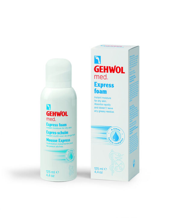 GEHWOL Med Express foam putos normaliai ir sausai pėdų odai, 125 ml