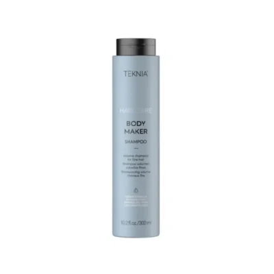 LAKME TEKNIA Body Maker Shampoo - apimties plaukams suteikiantis šampūnas, ploniems ir silpniems plaukams, 300 ml