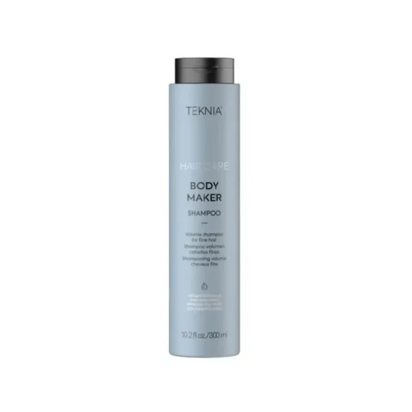 LAKME TEKNIA Body Maker Shampoo - apimties plaukams suteikiantis šampūnas, ploniems ir silpniems plaukams, 300 ml