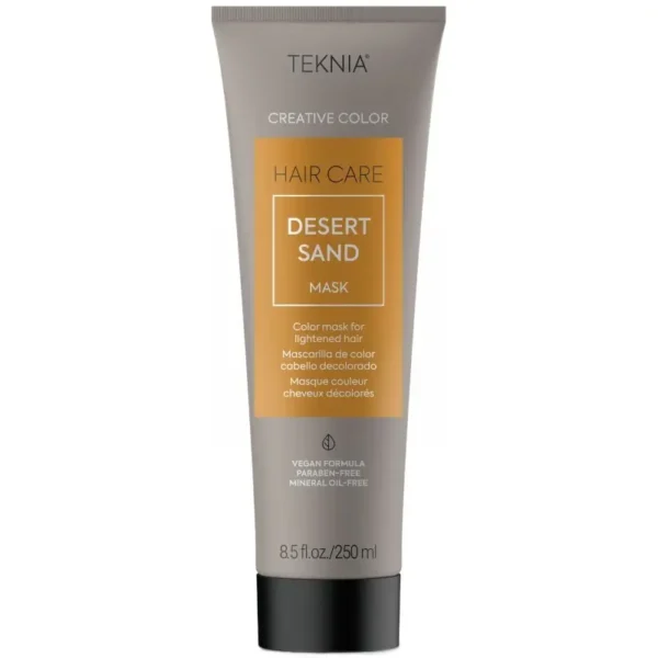 LAKME TEKNIA Creative Color Desert Sand Mask - dažanti kaukė šviesiems plaukams, 250 ml