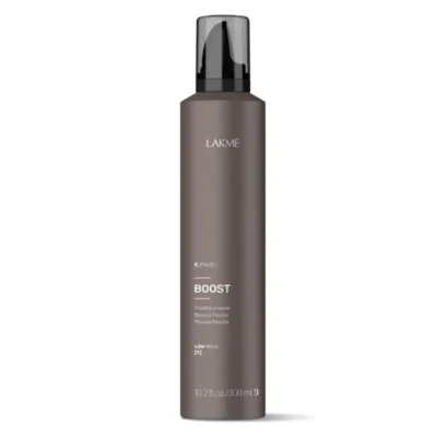LAKME K.FINISH BOOST Flexible Mousse - lanksčios fiksacijos putos plaukams, 300 ml
