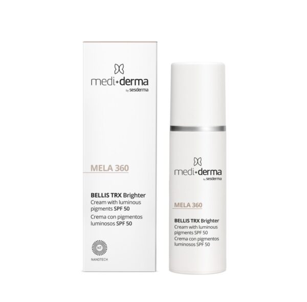 MEDI+DERMA BELLIS TRX depigmentuojantis švytėjimo suteikiantis veido kremas SPF 50, 30 ml