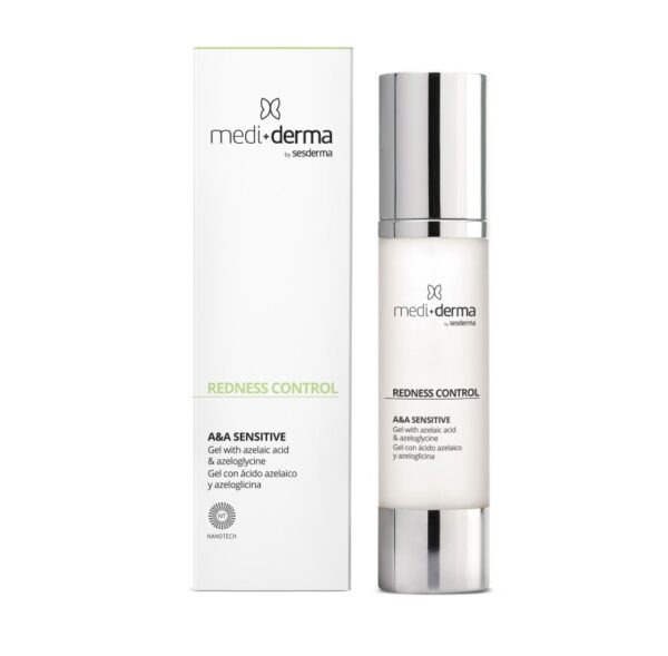 MEDI+DERMA A&A SENSITIVE raudonį mažinantis veido gelis, 50 ml
