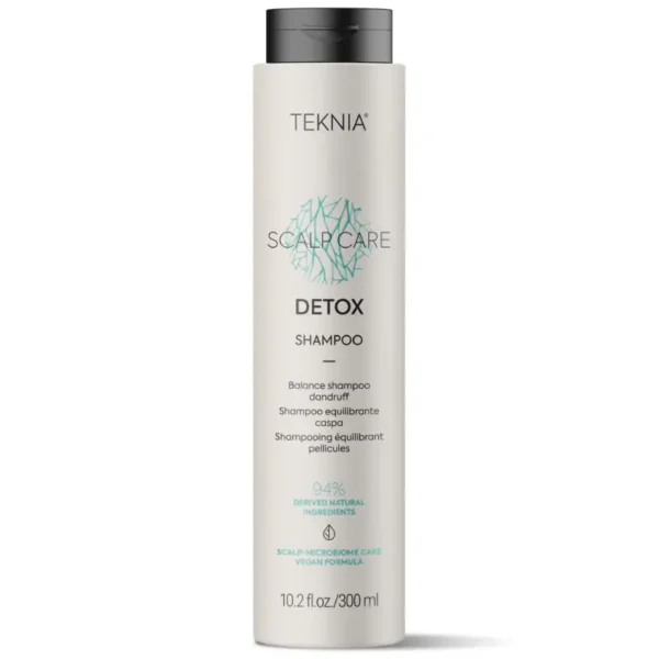 LAKME TEKNIA Scalp Care Detox Shampoo šampūnas plaukams nuo pleiskanų, tinka riebiai galvos odai, 300 ml