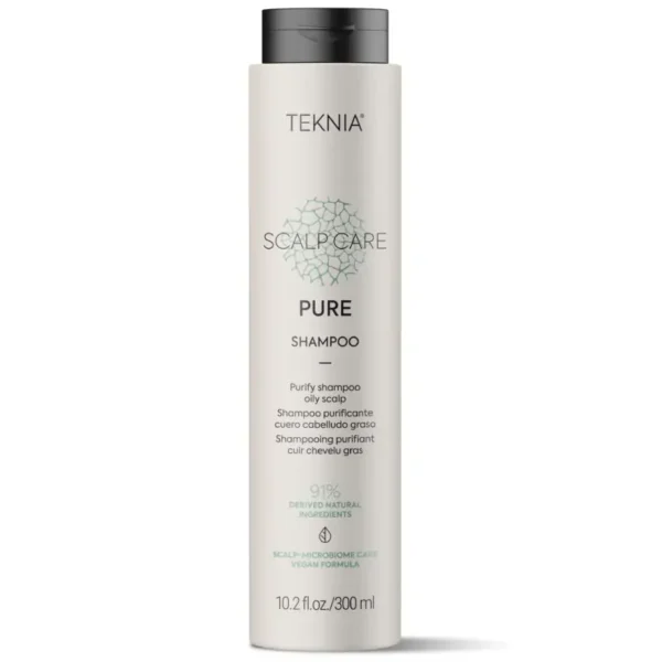LAKME TEKNIA Scalp Care Pure Shampoo - šampūnas plaukams, giliai valantis, reguliuojantis sebumo išsiskyrimą, 300 ml