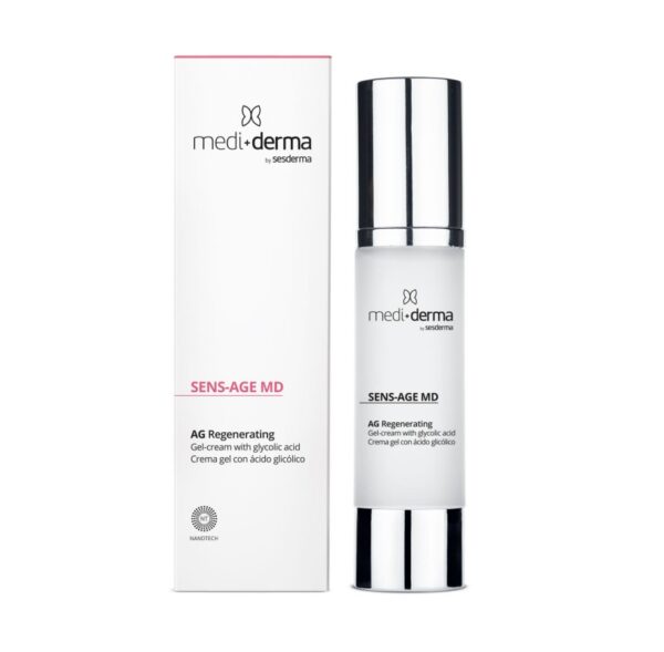 MEDI+DERMA AG REGENERATING gelinis veido kremas su glikolio rūgštimi, 50 ml