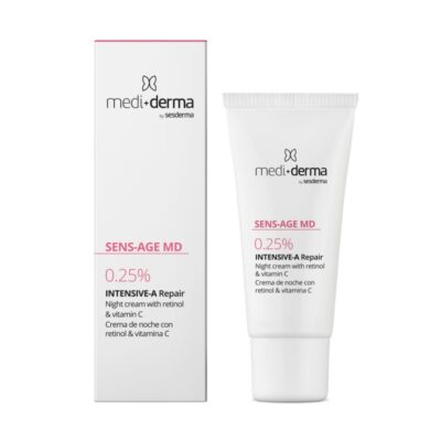 MEDI+DERMA intensyvus naktinis veido kremas su 0,25% retinoliu, 30 ml
