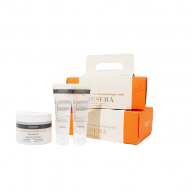 THESERA RINKINYS (MELTING THREAD paakių ir kaklo kremas 100 ml + REPOSE BALANCE gelis 2X50 ml)