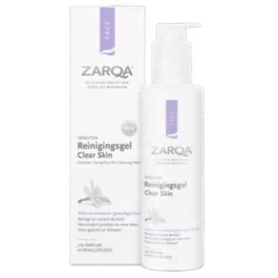 ZARQA CLEAR SKIN prausiklis į aknę linkusiai odai, 200 ml