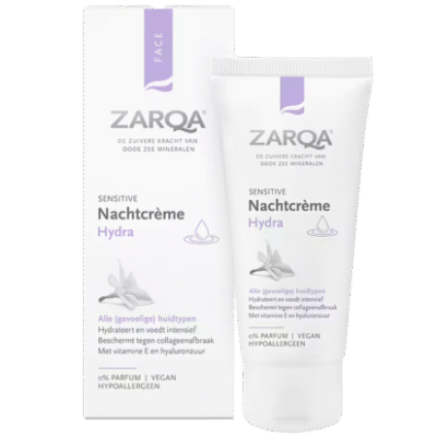 ZARQA drėkinamasis naktinis veido kremas, 50 ml