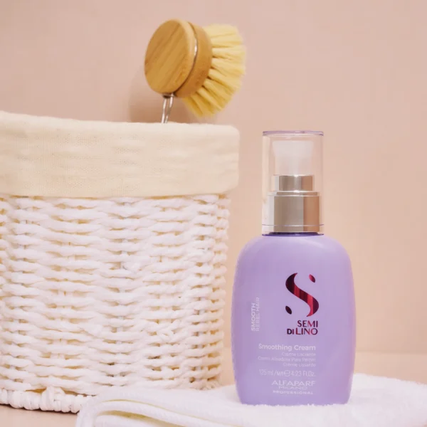 ALFAPARF MILANO Semi di Lino Smooth Smoothing - Glotninamasis kremas šiurkštiems, besipučiantiems ir nepaklusniems plaukams, 125 ml - Image 2