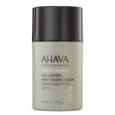 AHAVA TIME TO ENERGIZE AGE CONTROL MEN DRĖKINAMASIS VEIDO KREMAS VYRAMS SPF15, 50 ML