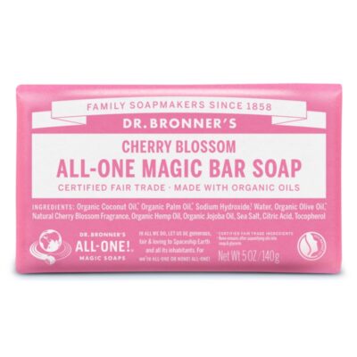 DR. BRONNER’S ekologiškas Kastilijos muilas CHERRY BLOSSOM, 140 g