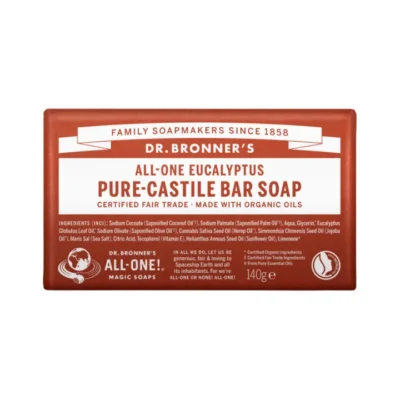 DR. BRONNER’S ekologiškas Kastilijos muilas EUCALYPTUS, 140 g