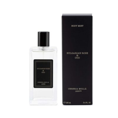 CERERIA MOLLA purškiklis ir kūno dulksna „Bulgarian rose & oud“, 100 ml