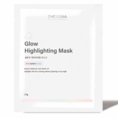THESERA GLOW HIGHLIGHTING MASK - Švytėjimo suteikianti veido kaukė, 1x25 g