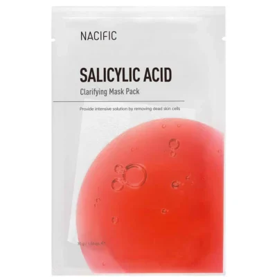 NACIFIC Salicylic Acid Clarifying Mask Lakštinė veido kaukė su salicilo rūgštimi, 30 g