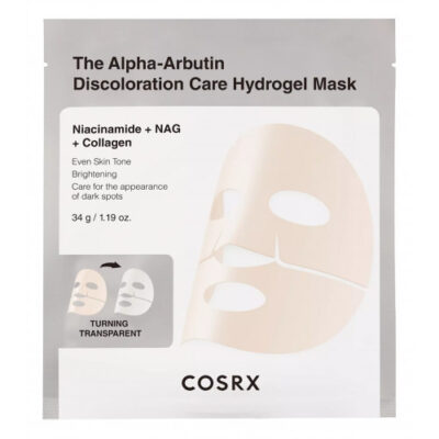 COSRX The Alpha-Arbutin Discoloration Care Hydrogel Mask Gelinė veido kaukė