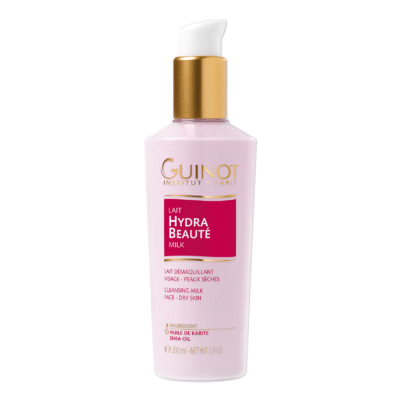 GUINOT Hydra Beauté Milk – Raminamasis valomasis pienelis sausai odai, 200 ml