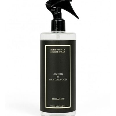 CERERIA MOLLA purškiamas kvapas namams ir tekstilei „Amber & Sandalwood“, 500 ml