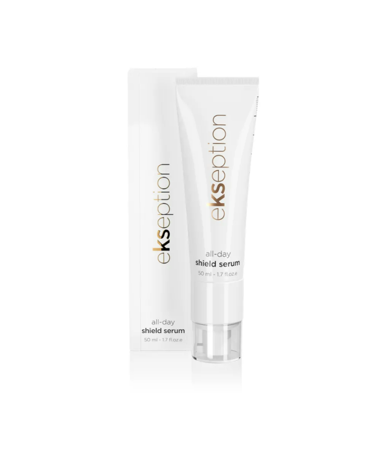 EKSEPTION All day shield serumas - Apsauginis dieninis serumas su ferulo rūgštimi ir SPF15, 50 ml