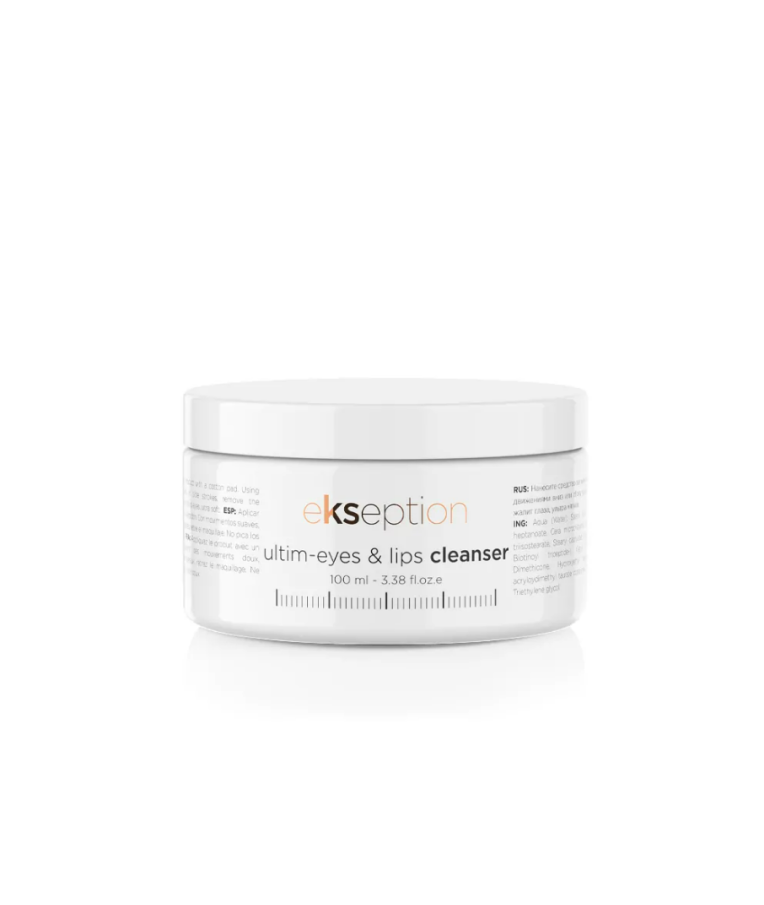 EKSEPTION Ultim-Eyes & Lips Cleanser- Tirpus akių ir lūpų valiklis su pantenoliu ir Widelash peptidu, 100 ml