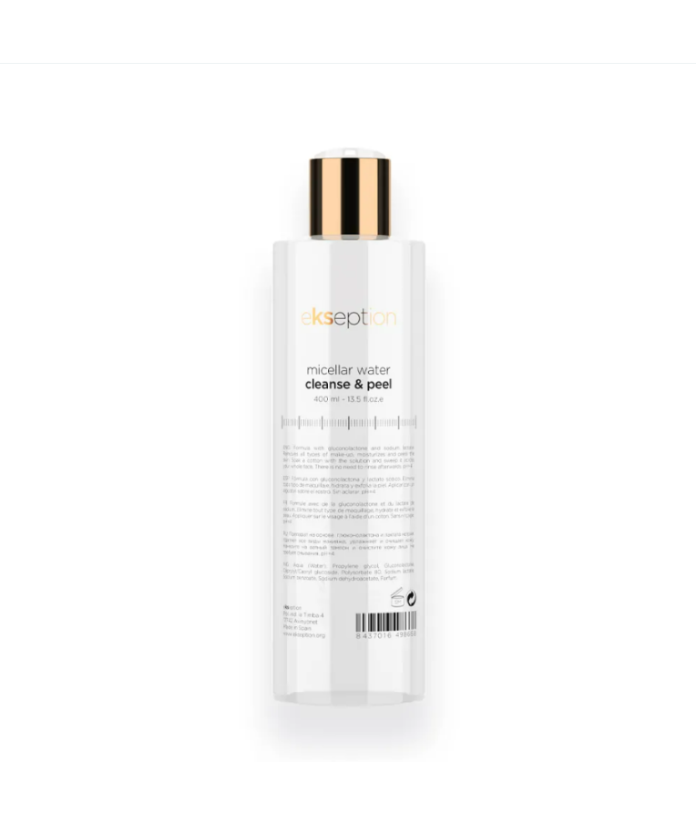 EKSEPTION Micellar water cleanse & peel - Micelinis vanduo pH 4.5, 400 ml